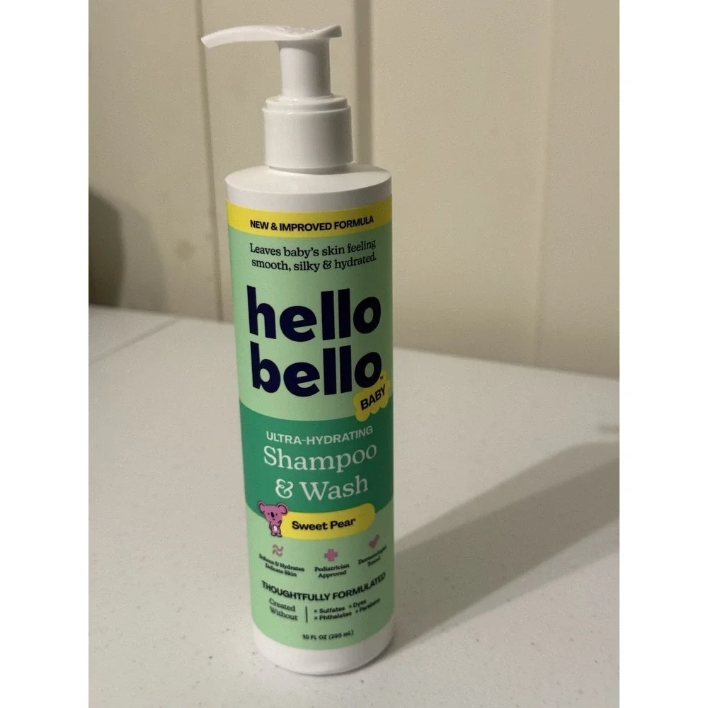 Hello‎ Bello Baby Shampoo & Body Wash Sweet Pear 10oz  New Exp. 04/2027